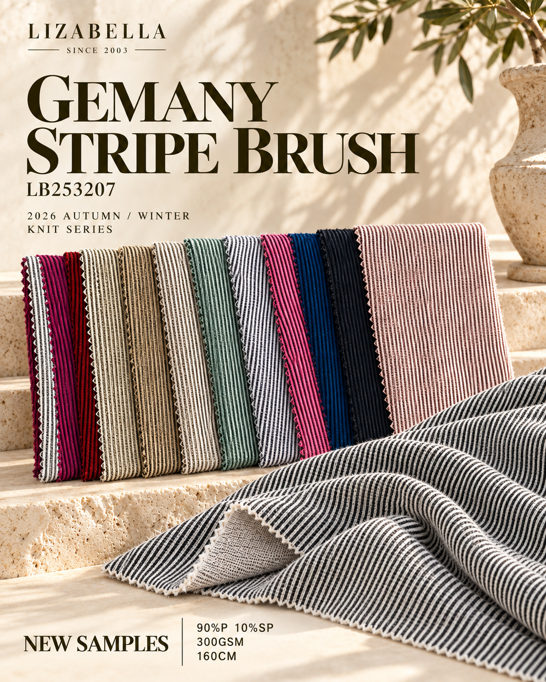 LB253207-GEMANY STRIPE BRUSH