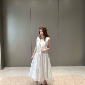 Sleeveless Soft Dress, Minimal Lazy Style Casual Tank Midi Dress